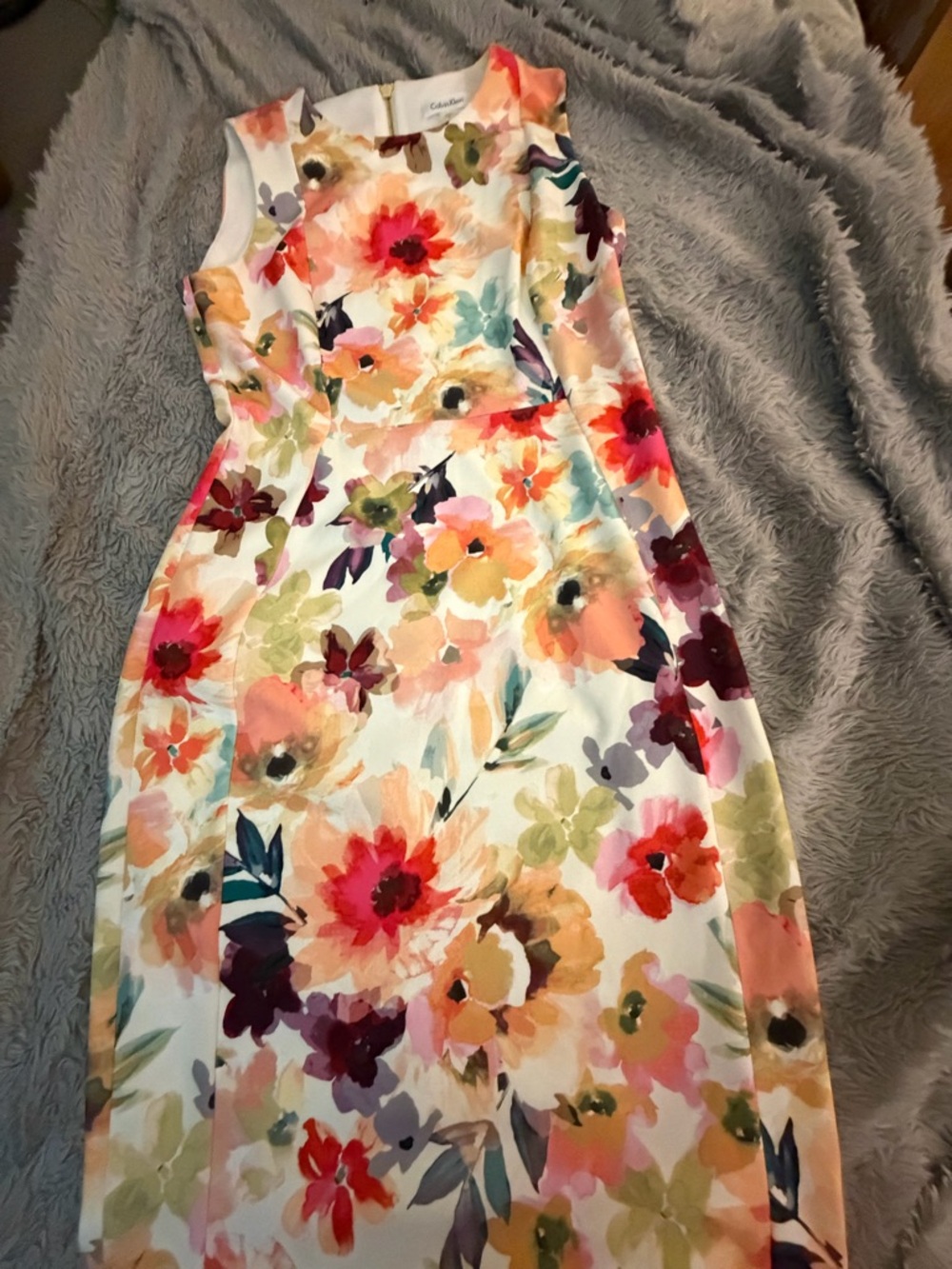 Calvin Klein Women's Scuba Crepe Sleeveless Dress